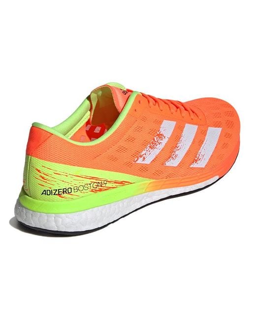 Adidas Adizero Boston 9 Orange/yellow for men