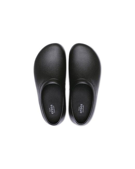 CROCSTM Black On The Clock Work Slip On