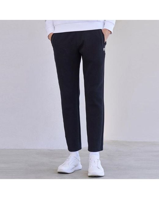 Fila Black Logo Printed Straight Padded Sports Pants for men