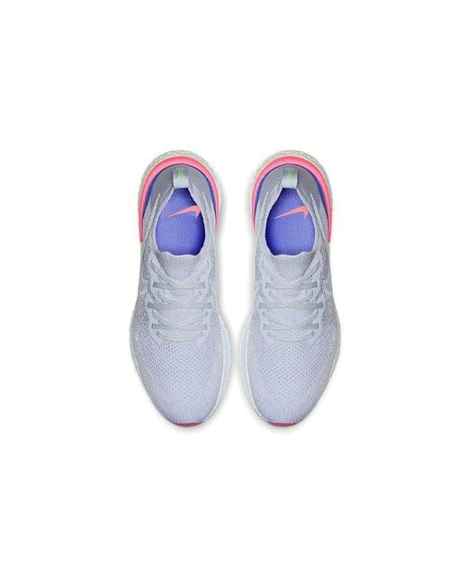 Nike Epic React Flyknit 2 Running Shoe Blue