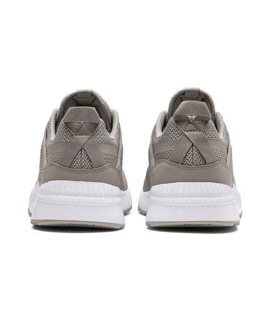 PUMA Gray Pacer Next Net Low Top Running Shoes for men