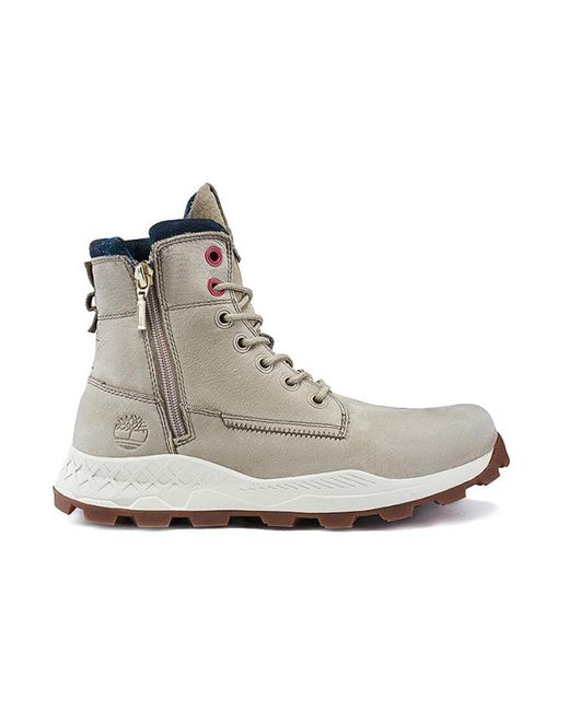 Timberland Gray Brooklyn Side Zip Wide Fit Boots for men