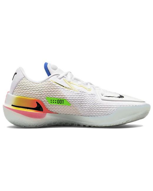 Nike Air Zoom G.t. Cut Ep Shock Absorption Wear-resistant Low Top  Basketball Shoes White Blue Gray China Version | Lyst