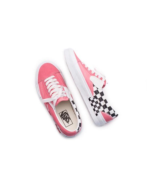 Vans Pink Slip-On Cap 'Checkerboard Strawberry' for men