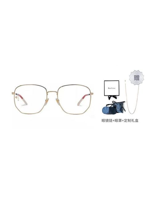 Gucci Brown Gg Standard Optical Glasses Frame Sub-Edition Golden