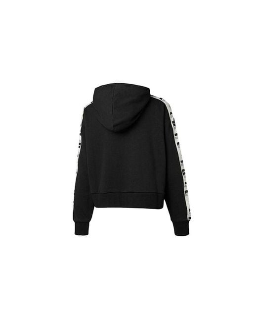 PUMA Black (Wmns) Knit Hooded Zipper Jacket