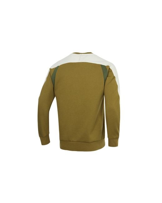 Adidas Green Casual Sports Round Neck Pullover Bauxite for men
