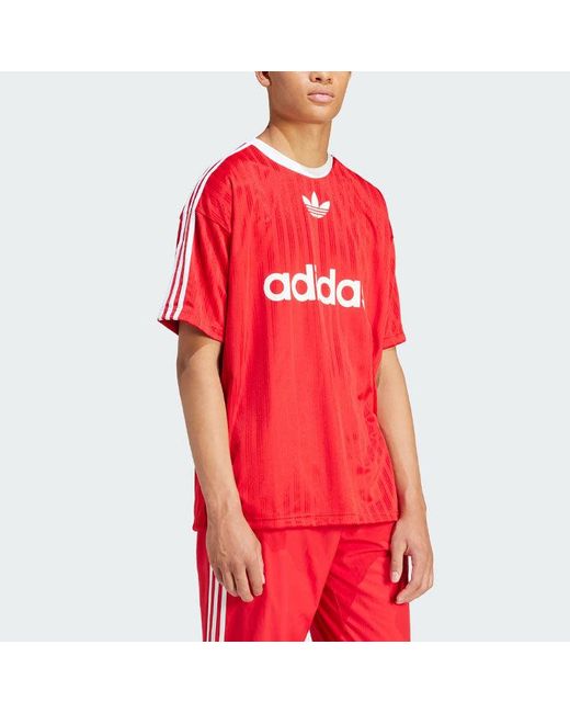 Adidas Red Adicolor T-shirt for men