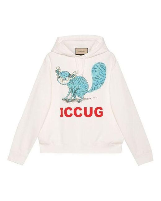 Gucci White X Freya Hartas Crossover Fw21 Animal Printing Drawstring for men