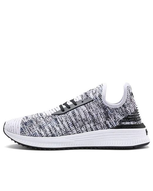 PUMA White Avid Evoknit 'Mosaic' for men