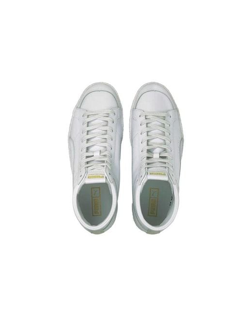 PUMA White Ralph Sampson 70 Mid Suit Trainers Board Shoes for men