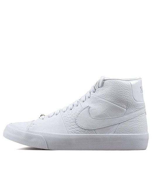 Nike White Blazer Royal Qs 'Triple' for men