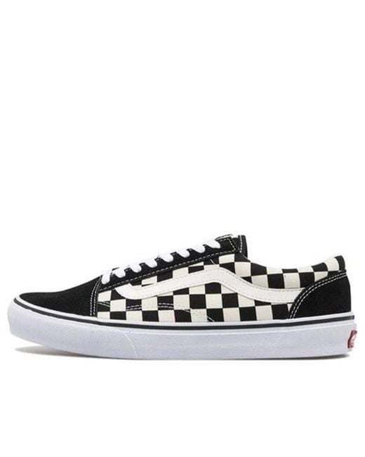 Vans Black Old Skool Dx Check for men
