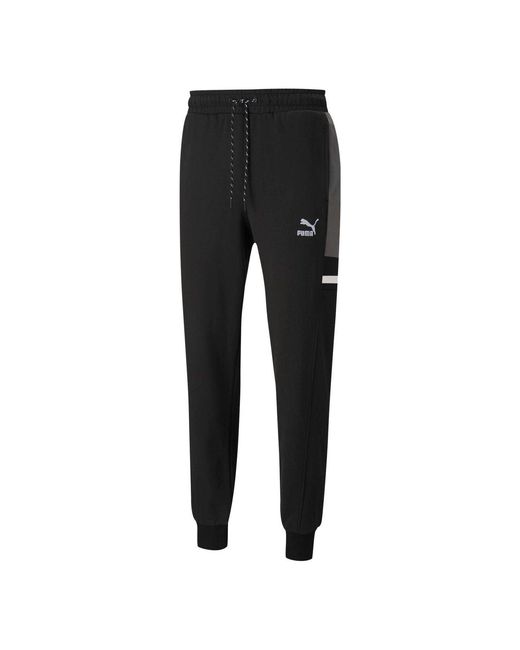 PUMA Black Logo Tape Pants for men