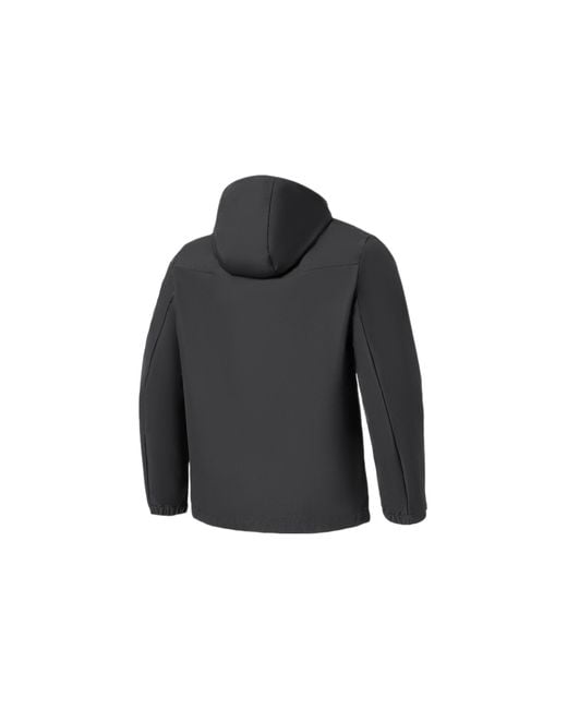 Li-ning Gray Sports Hooded Windbreaker for men