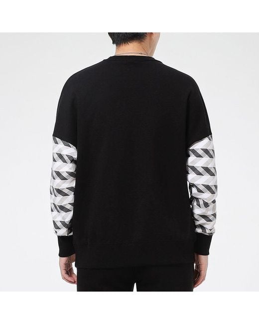 PUMA Black Kontrast Crew Neck Sweater for men