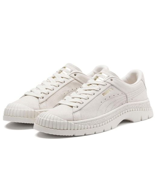 PUMA White (Wmns) Utility Suede 'Pastel Parchment'