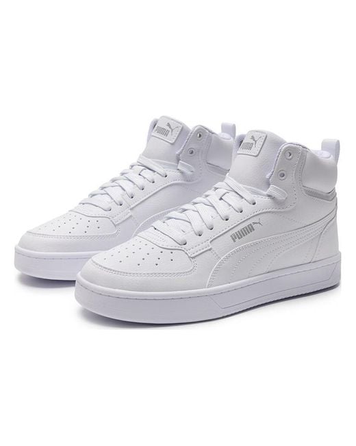 PUMA White Caven 2.0 Mid for men