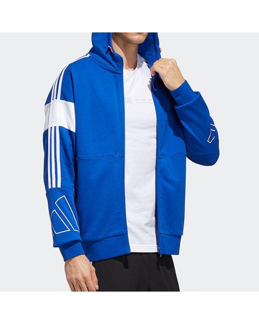 Adidas Blue Sports Stylish Jacket Royal for men