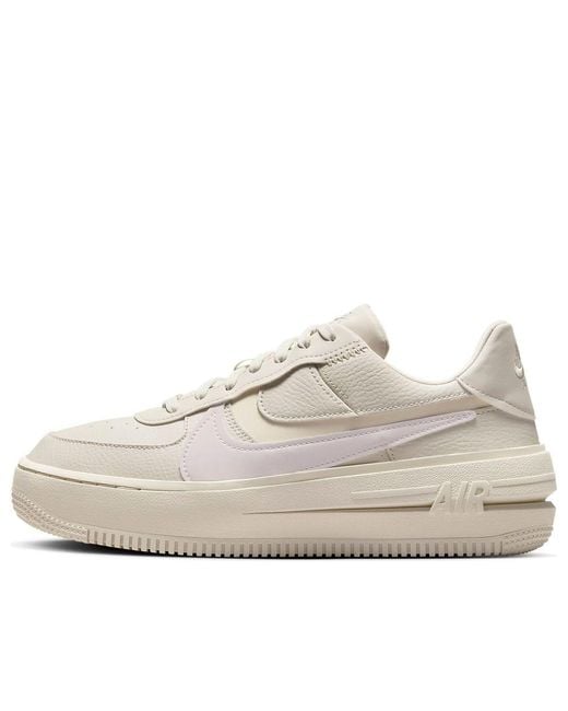 Nike White (Wmns) Air Force 1 Plt.Af.Orm 'Pale Ivory'