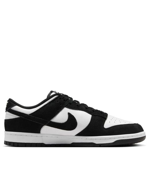 Nike Black Dunk Low "Suede Panda" Sneakers for men
