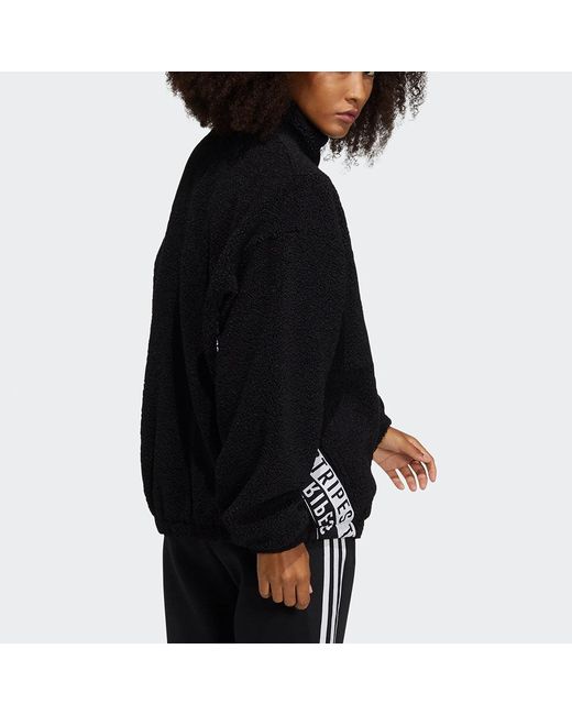 Adidas Blue (Wmns) Boa Jacket Stand Up Collar Jacket Coat