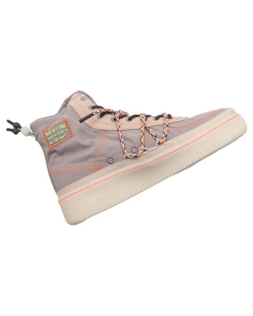 Nike Brown Air Force 1 Shell Grey