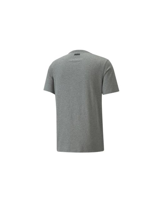 PUMA Gray Dylan Short Sleeve Basketball T-shirt for men