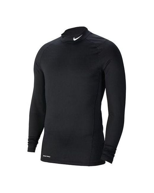 Nike Blue Dri-Fit Pro Sports Training Slim Fit Long Sleeves Gym Clothes for men