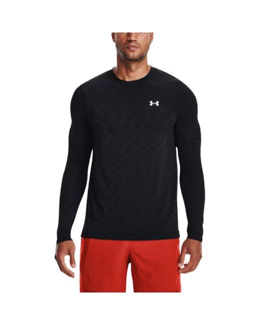 Under Armour Black Seamless Long Sleeve Tee for men