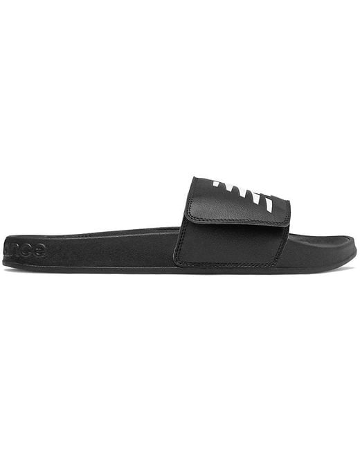 New Balance Black 200 Adjustable Slides for men
