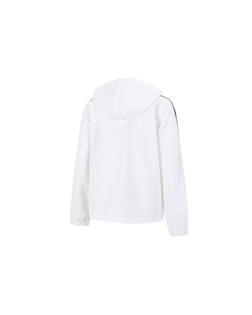 Adidas Blue (Wmns) Neo Training Sports Stripe Loose Hooded Jacket