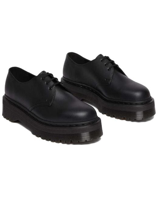 Dr. Martens Black 1461 Vegan Mono Felix Platform Shoes