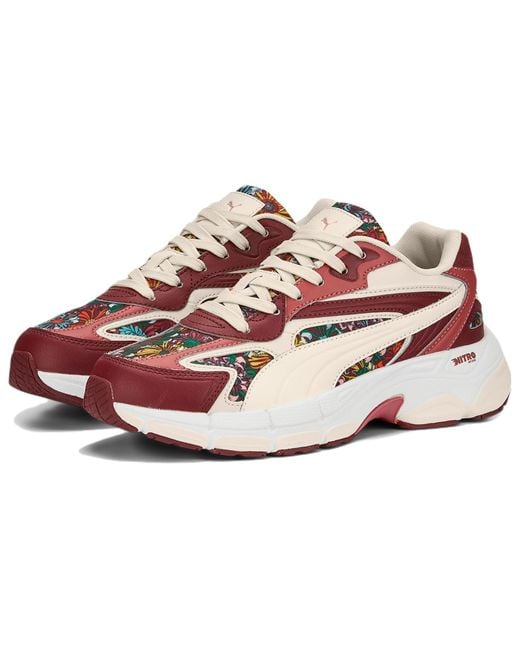 PUMA Red (Wmns) Teveris Nitro X Liberty Of London 'Floral'