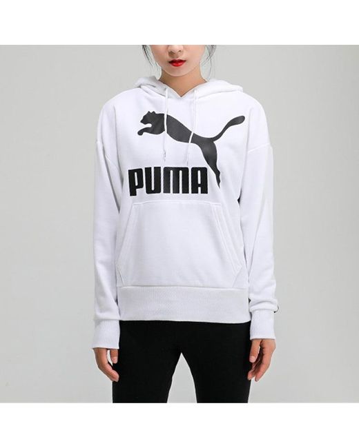 PUMA Gray (Wmns) Classics Logo Hoodie