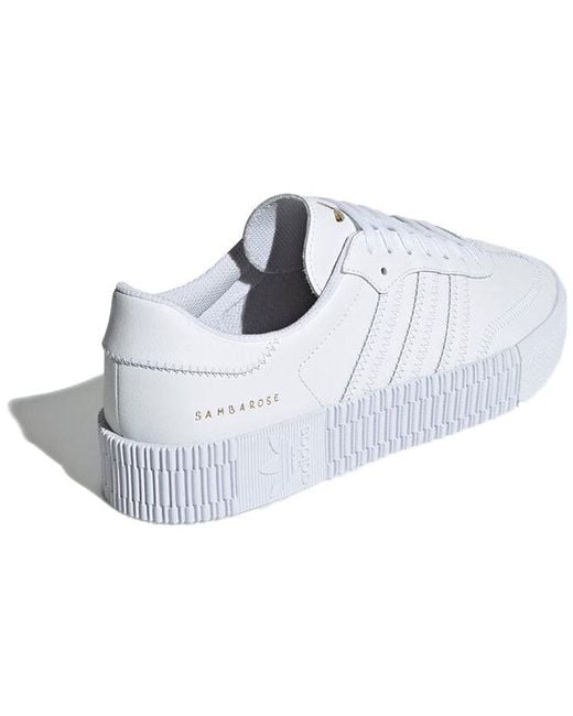 Adidas White (Wmns) Sambarose Metallic'