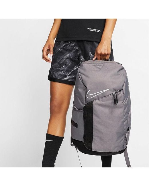 Nike Gray Elite Pro Basketball Schoolbag Backpack