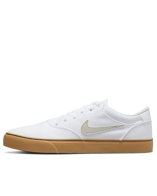 Nike White Chron 2 Canvas Sb Gum' for men