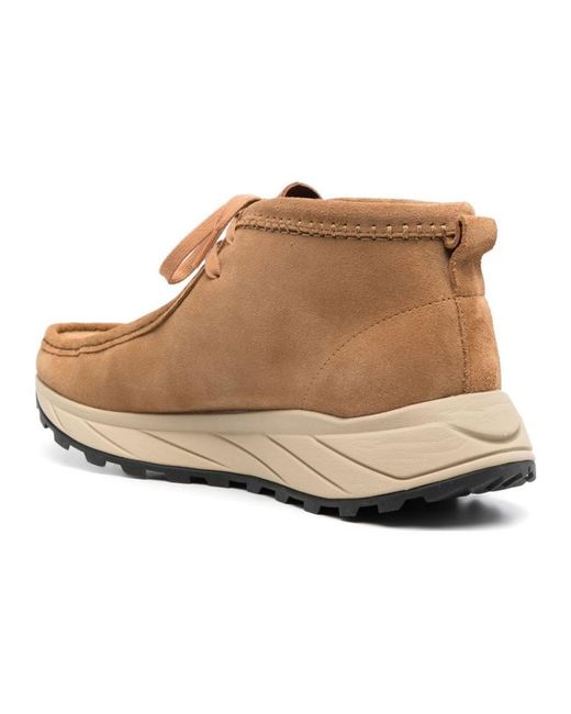 Clarks Brown Wallabee Eden Suede 'Dark Sand' for men