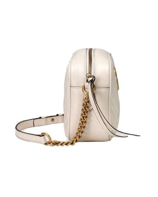 Gucci White (Wmns) Gg Marmont Small Shoulder Bag