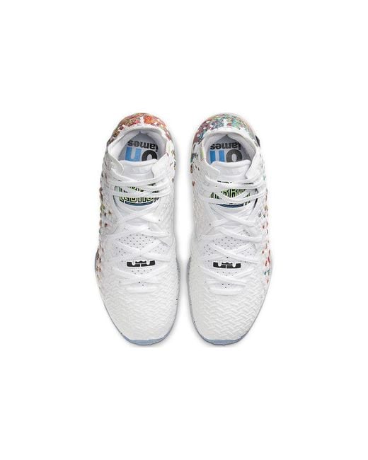 Nike White Lebron 17 Ep 'Air Command Force' for men