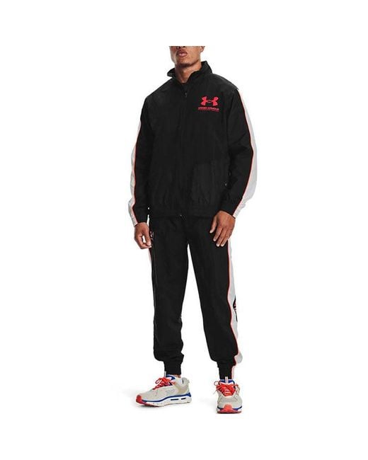 Under Armour Black Ua Woven Track Pant for men