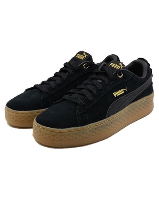 PUMA Black (Wmns) Suede Platform Elemental Steel