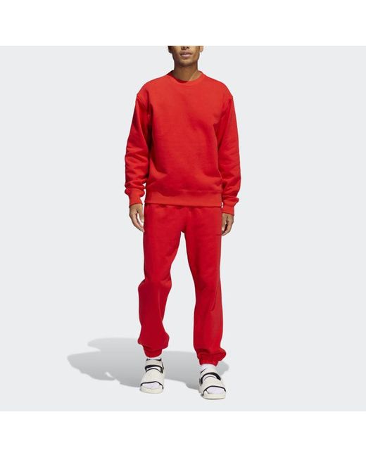 Adidas Red X Pharrell Basic Sports Sweatshirt for men