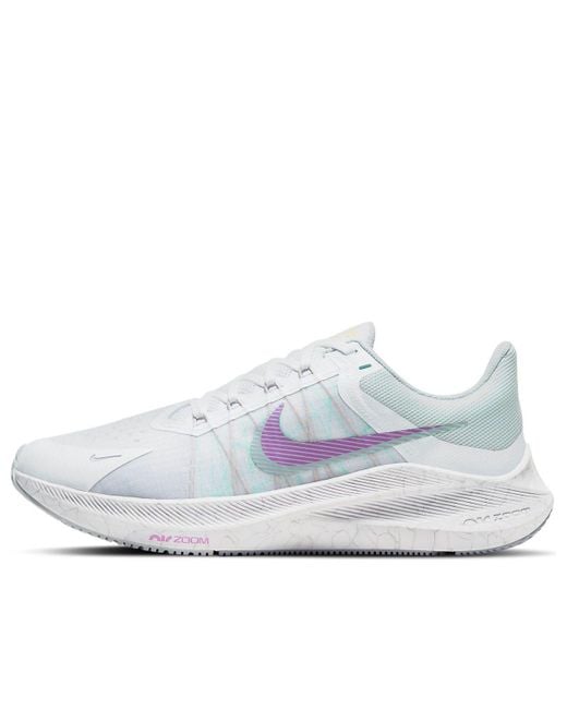 Nike White (Wmns) Air Zoom Winflo 8 Shock'