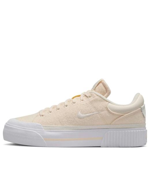 Nike White (Wmns) Court Legacy Lift 'Light Ivory'