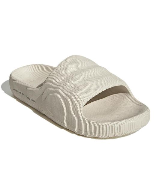 Adidas Natural Adilette 22 Slides 'Aluminium' for men