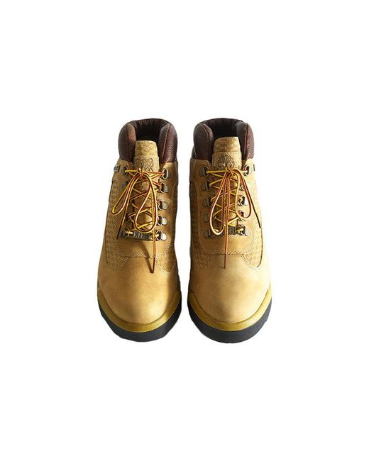 Timberland Brown X Kith Field Boots 'Leather Wheat' for men