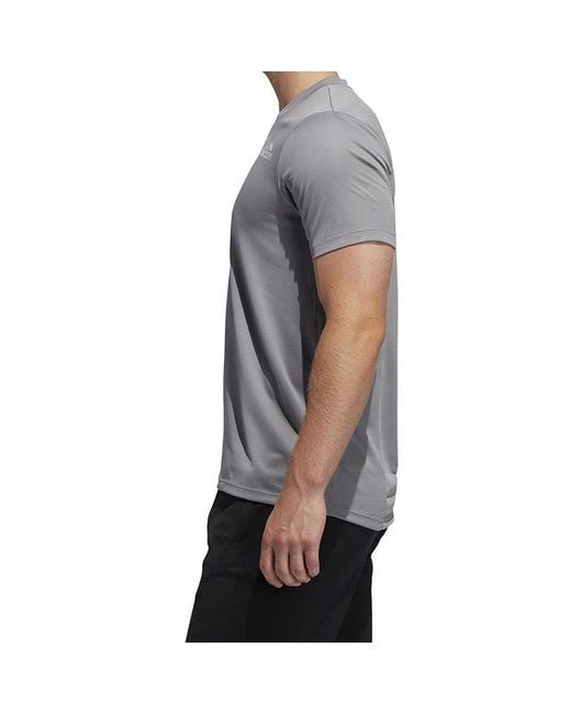 Adidas Gray Soccer/Football Training Sports Round Neck Short Sleeve for men
