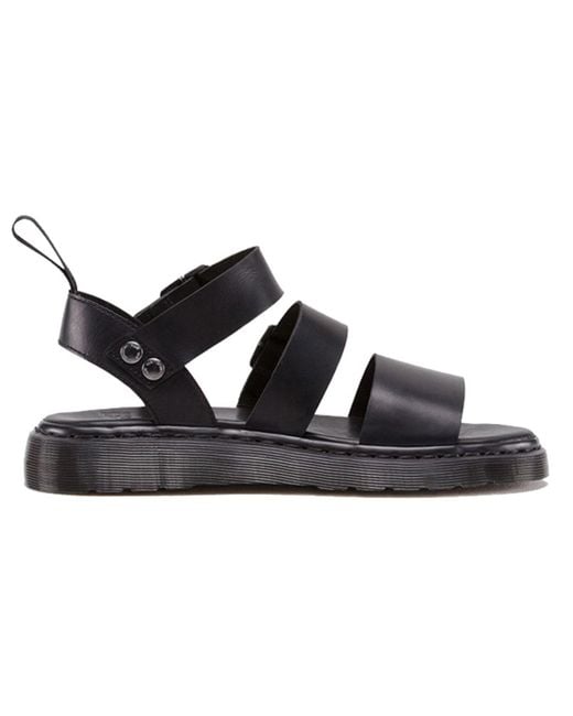 Dr. Martens Blue Gryphon Brando Leather Gladiator Sandals